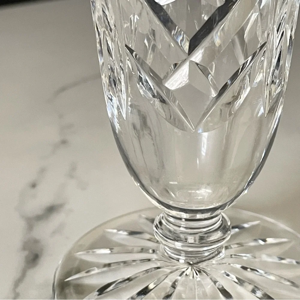 Footed Kilbarry Vase by Waterford Crystal